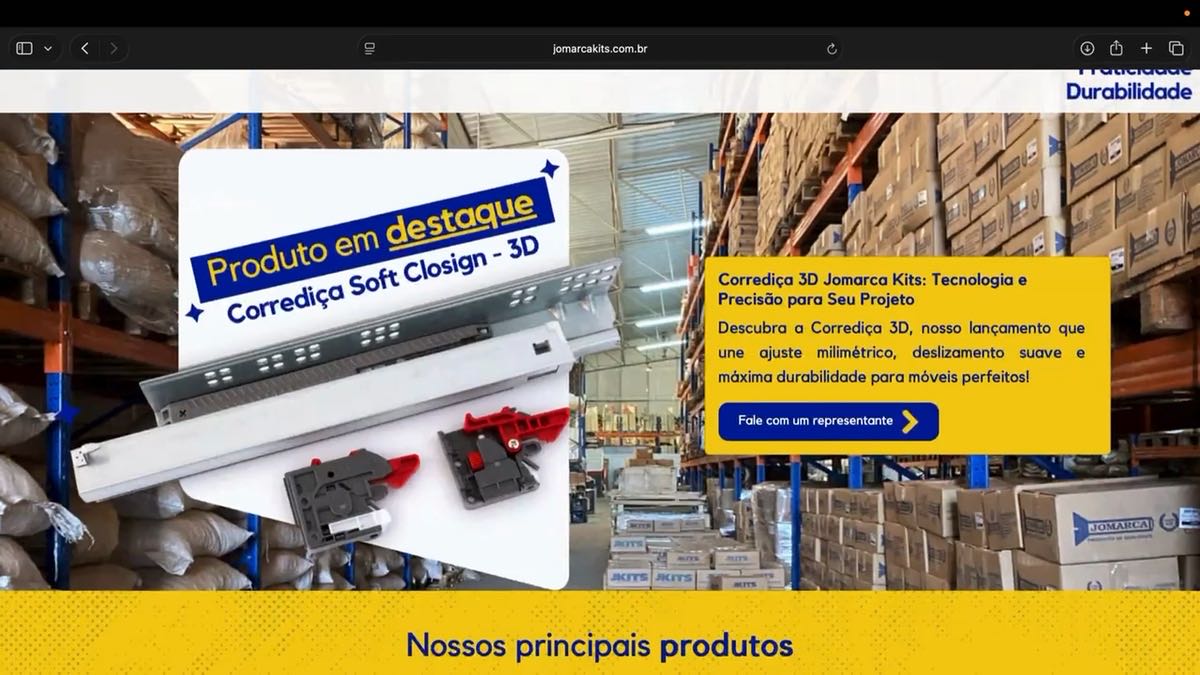 Vídeo produzido pela somma para jomarca kits